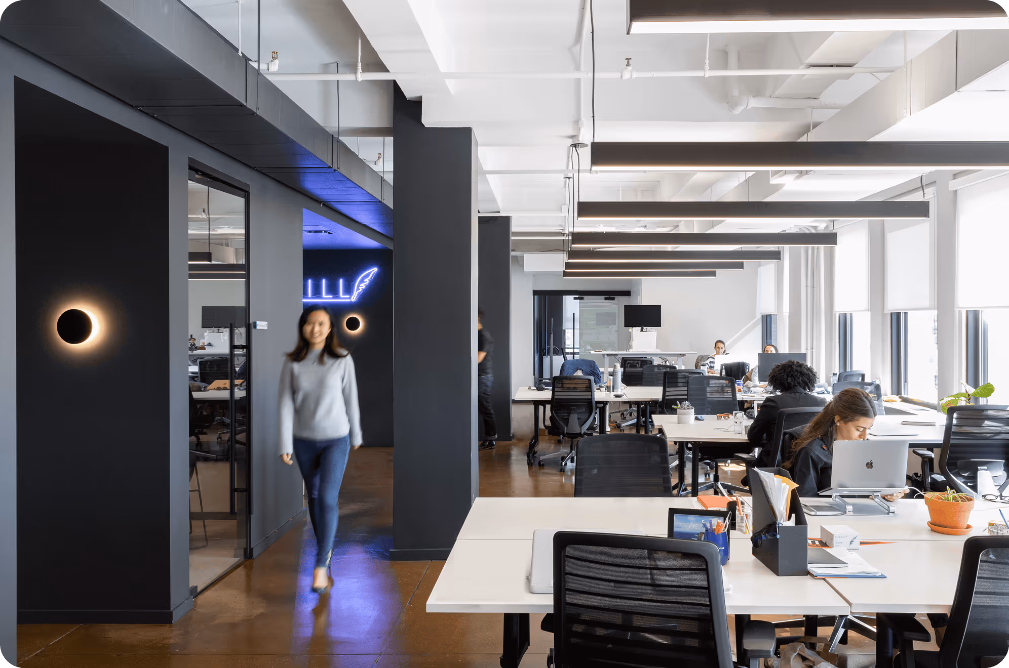 Interior view of the former FreeWill office.